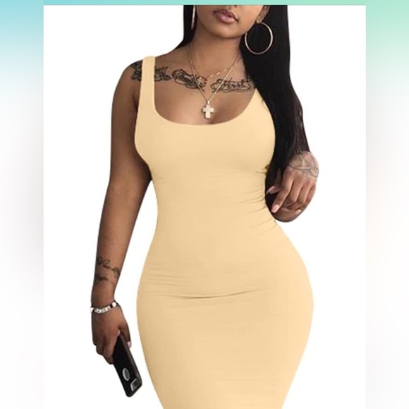 Sexy Bodycon Tank Dress Sleeveless 
8062 - Picture 4 of 6